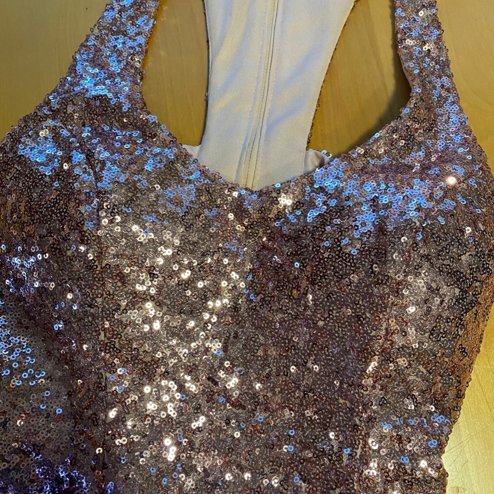 STUNNING B Darlin Pink Sequin Formal Dress - Picture 9 of 9